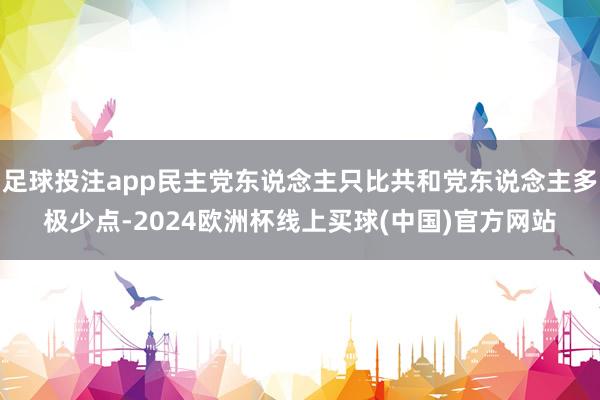 足球投注app民主党东说念主只比共和党东说念主多极少点-2024欧洲杯线上买球(中国)官方网站