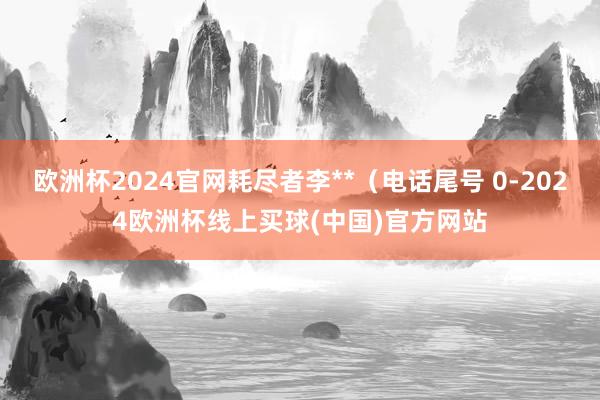 欧洲杯2024官网耗尽者李**（电话尾号 0-2024欧洲杯线上买球(中国)官方网站