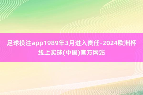 足球投注app1989年3月进入责任-2024欧洲杯线上买球(中国)官方网站