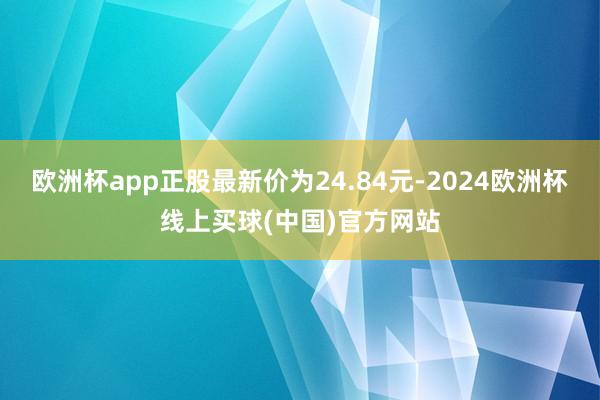 欧洲杯app正股最新价为24.84元-2024欧洲杯线上买球(中国)官方网站