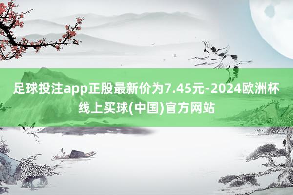 足球投注app正股最新价为7.45元-2024欧洲杯线上买球(中国)官方网站