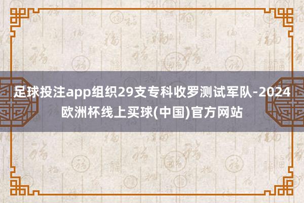 足球投注app组织29支专科收罗测试军队-2024欧洲杯线上买球(中国)官方网站