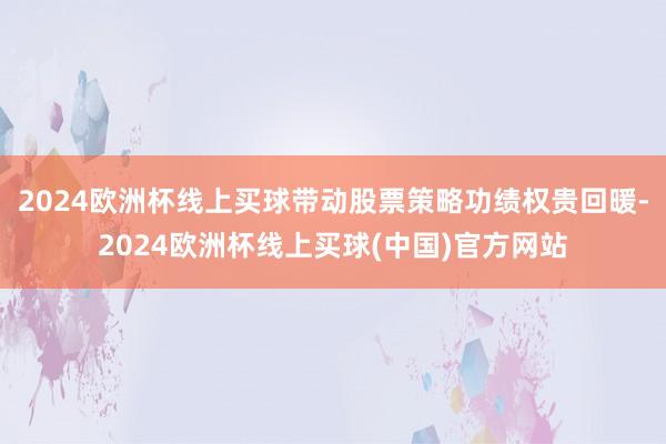 2024欧洲杯线上买球带动股票策略功绩权贵回暖-2024欧洲杯线上买球(中国)官方网站