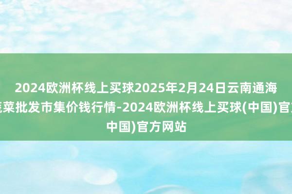 2024欧洲杯线上买球2025年2月24日云南通海金山蔬菜批发市集价钱行情-2024欧洲杯线上买球(中国)官方网站