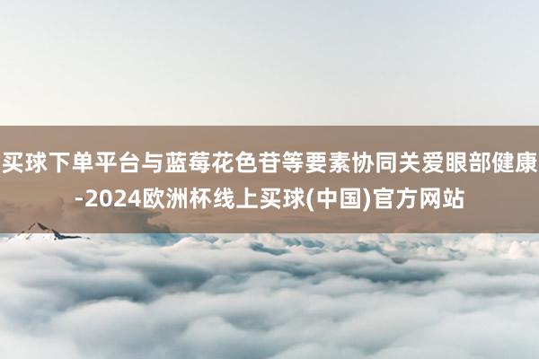 买球下单平台与蓝莓花色苷等要素协同关爱眼部健康-2024欧洲杯线上买球(中国)官方网站